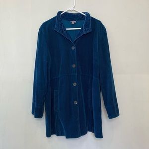 J. Jill- Blue Corduroy Coat- size XL